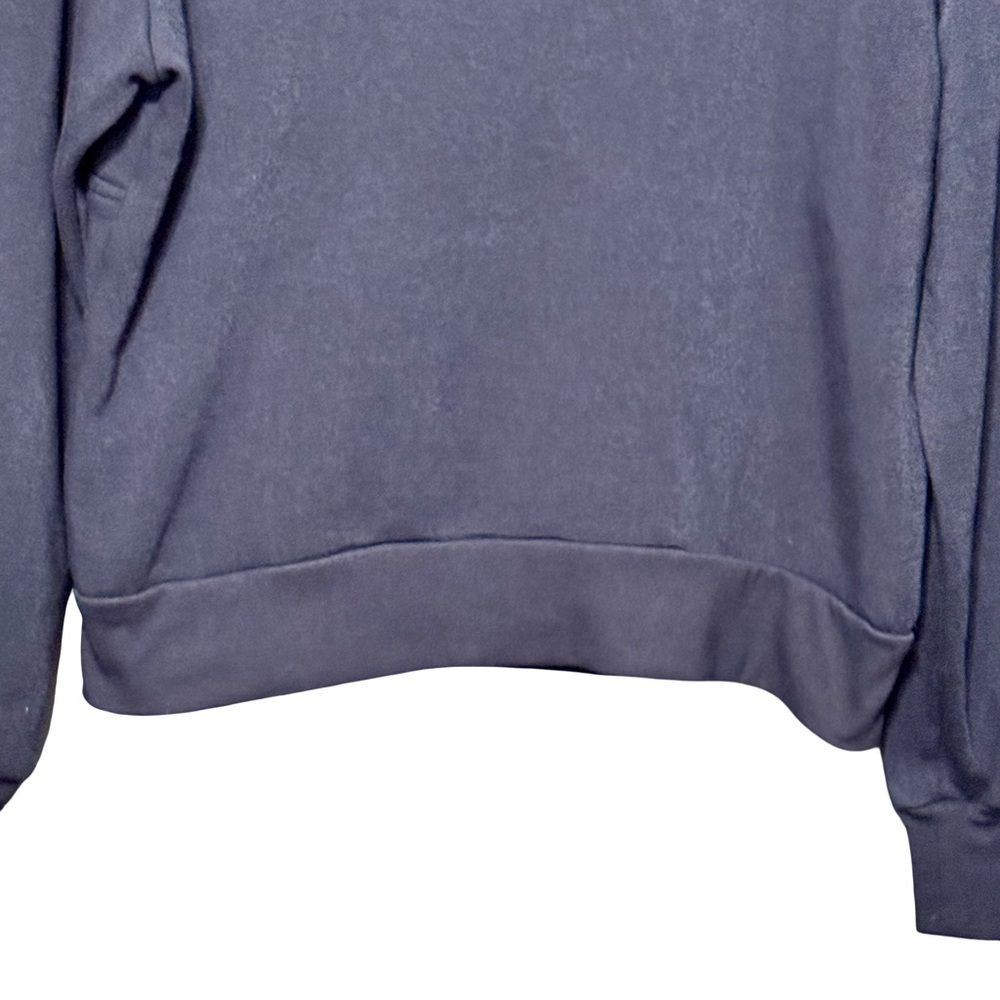 Evereve Chelsea Half Zip Long Sleeve Navy Blue Rainbow Zip Sweatshirt Small - Picture 11 of 14